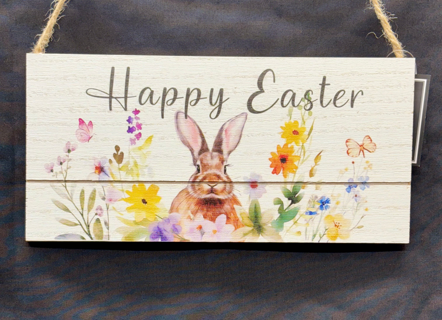 Happy Easter Wooden Sign 25cm x 12cm