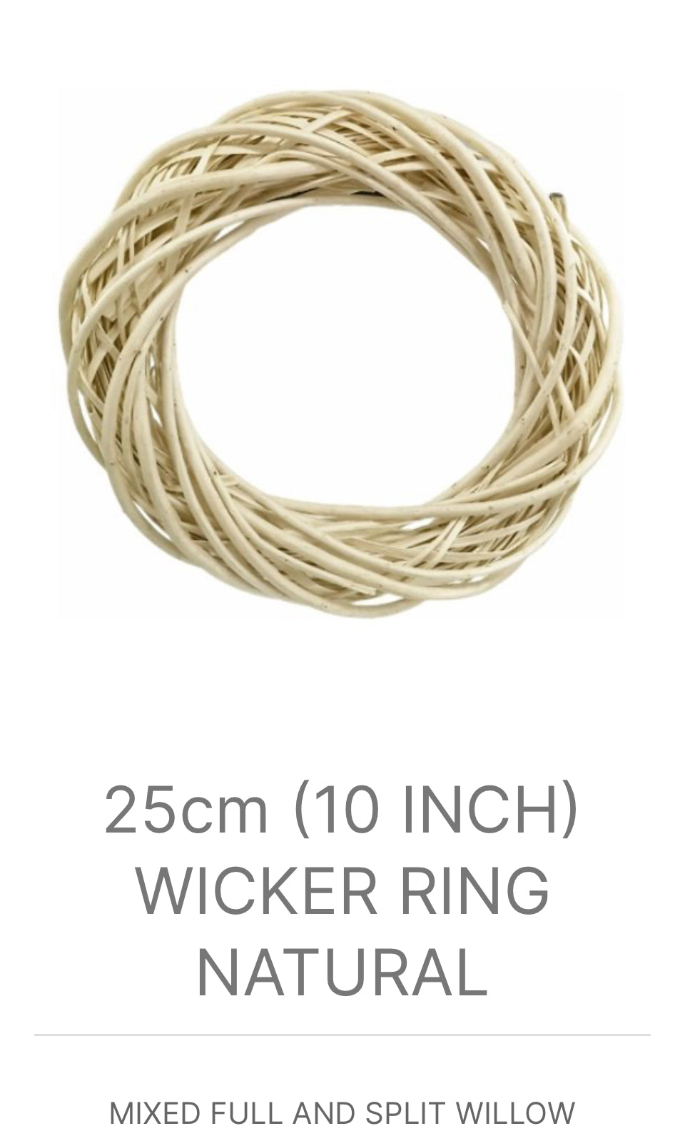 Natural Wicker Wreath