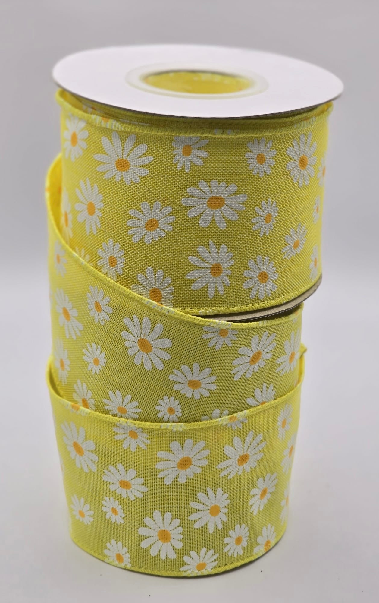 Wired Daisy Ribbon 2.5" x 10 yards
