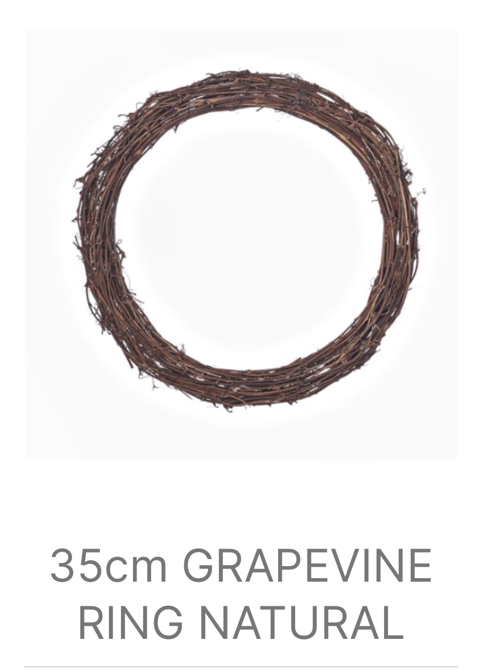 30cm Grapevine Natural Wreath – sew-it-wreathsupplies.co.uk