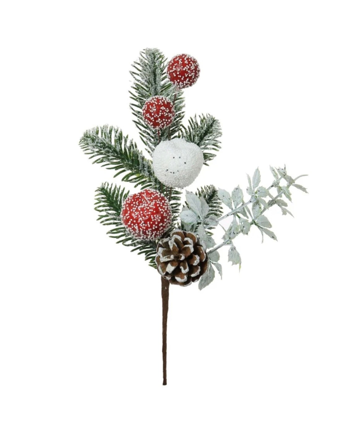 Xmas Red & White Fruit pic 30cm