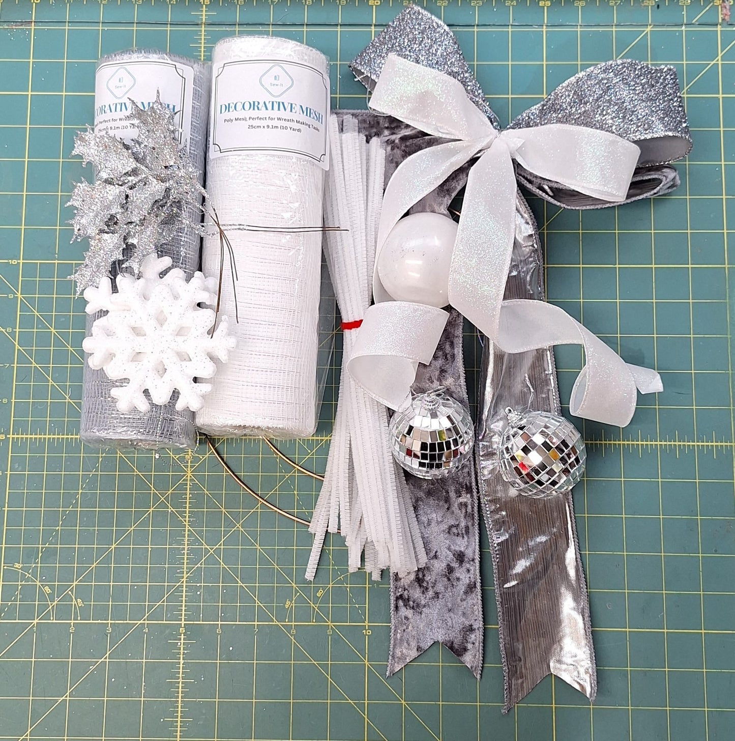 Wreath Kits (Silver and White)