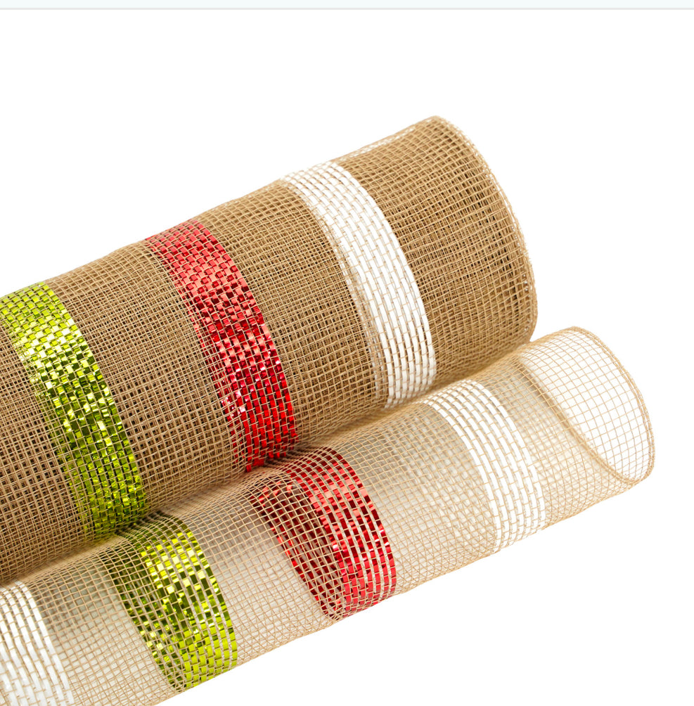 Special Metallic Deco Mesh 25cm x 9.1m