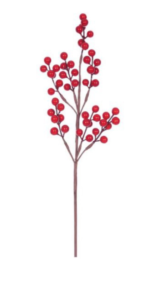 Xmas Red Berries 40cm