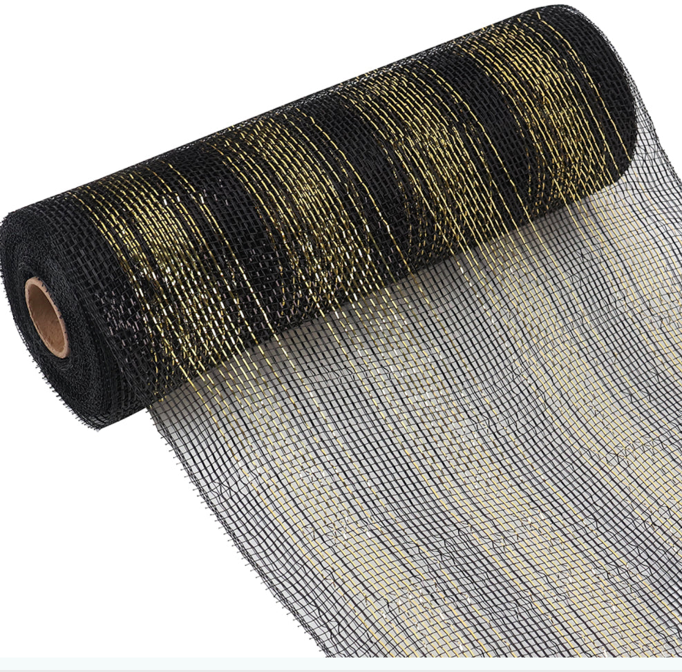 Special Metallic Deco Mesh 25cm x 9.1m