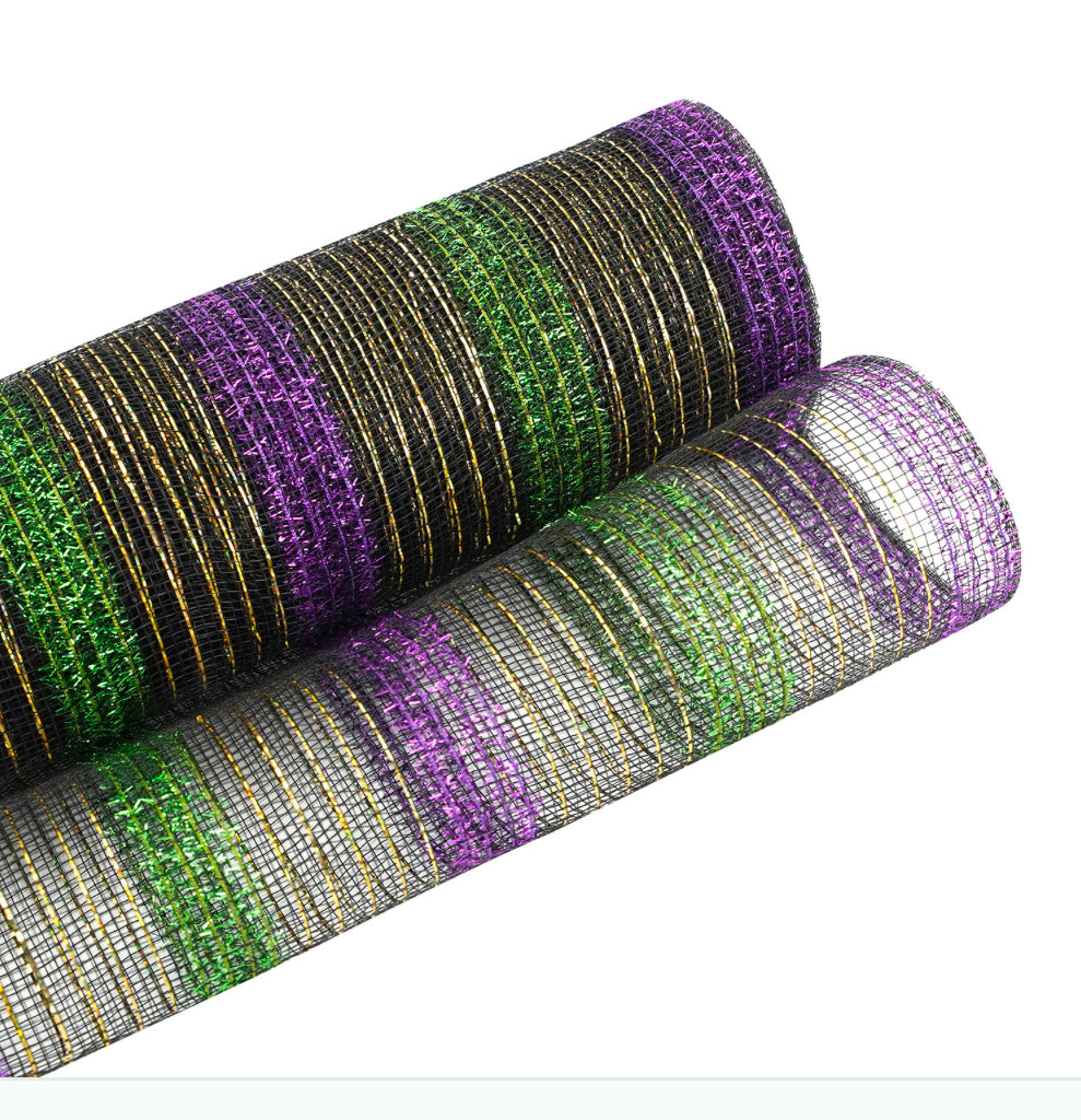 Special Metallic Deco Mesh 25cm x 9.1m