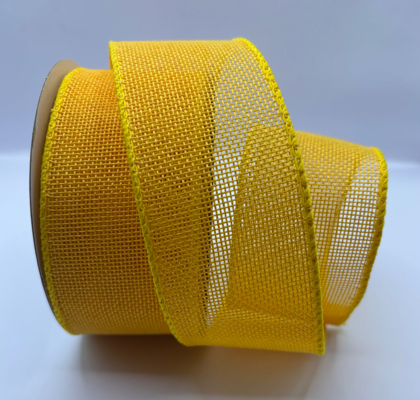 Jute Wired Marigold Ribbon 50mm x 10 Mtrs