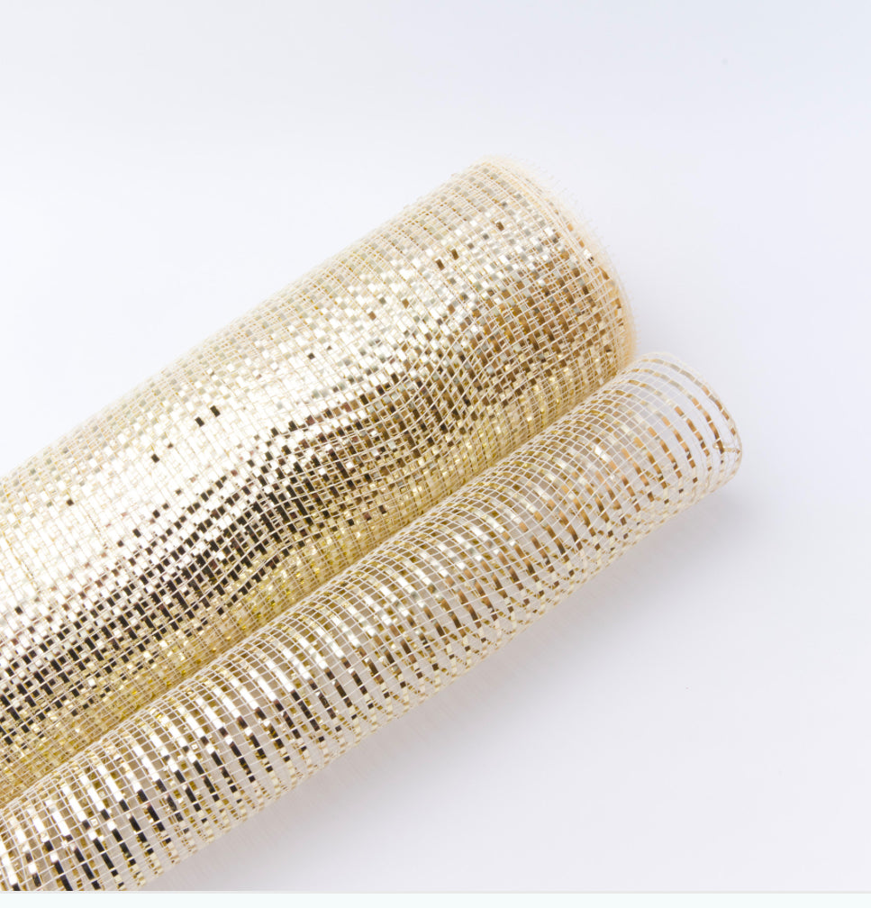 Special Metallic Deco Mesh 25cm x 9.1m