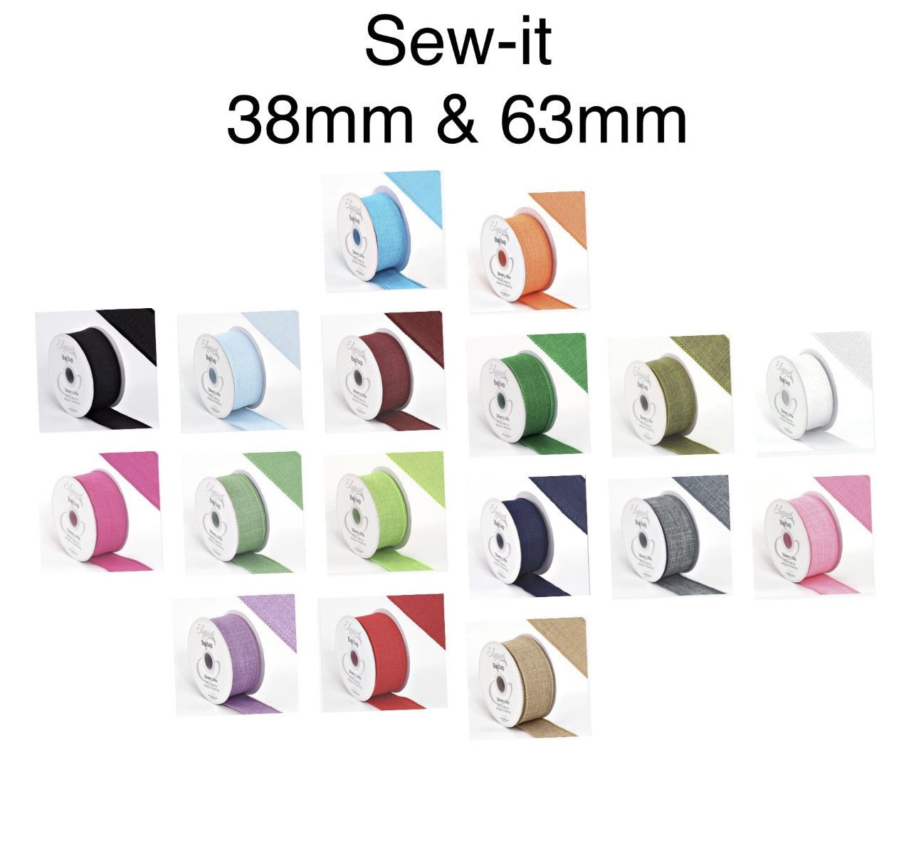 Wired Poly Burlap - 38mm & 63mm Various Colours Available