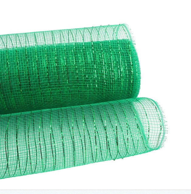 Economy Metallic Deco Mesh 25cm x 9.1m