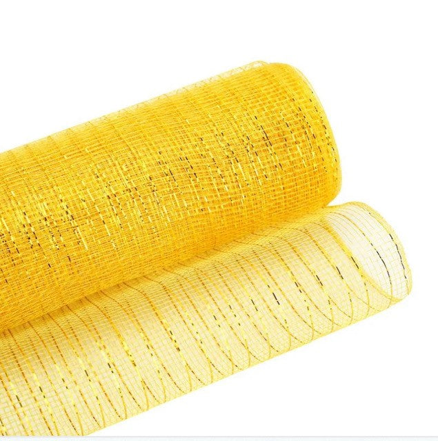 Economy Metallic Deco Mesh 25cm x 9.1m