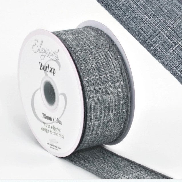 Wired Poly Burlap - 38mm & 63mm Various Colours Available
