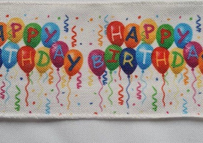 Wired Happy Birthday Ribbon 2.5" x 10 Yards