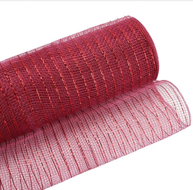 Economy Metallic Deco Mesh 25cm x 9.1m