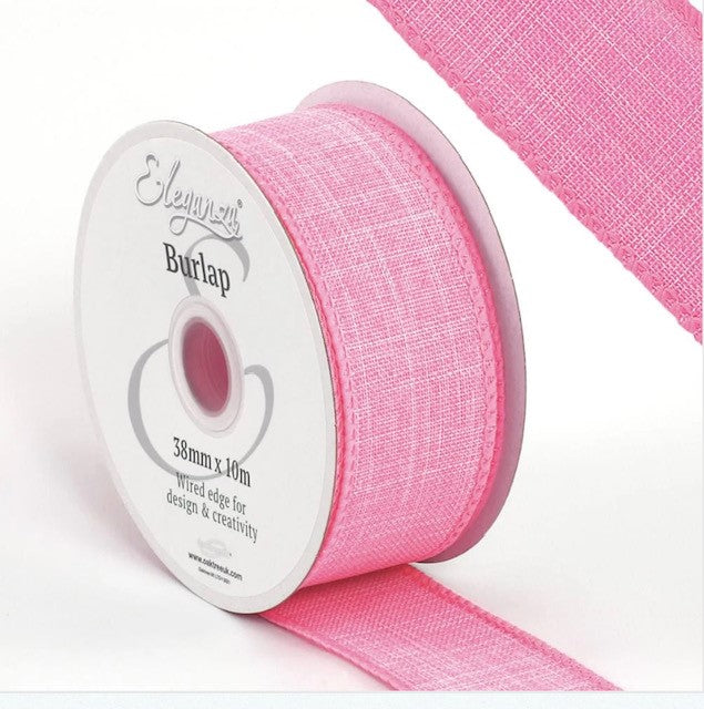 Wired Poly Burlap - 38mm & 63mm Various Colours Available