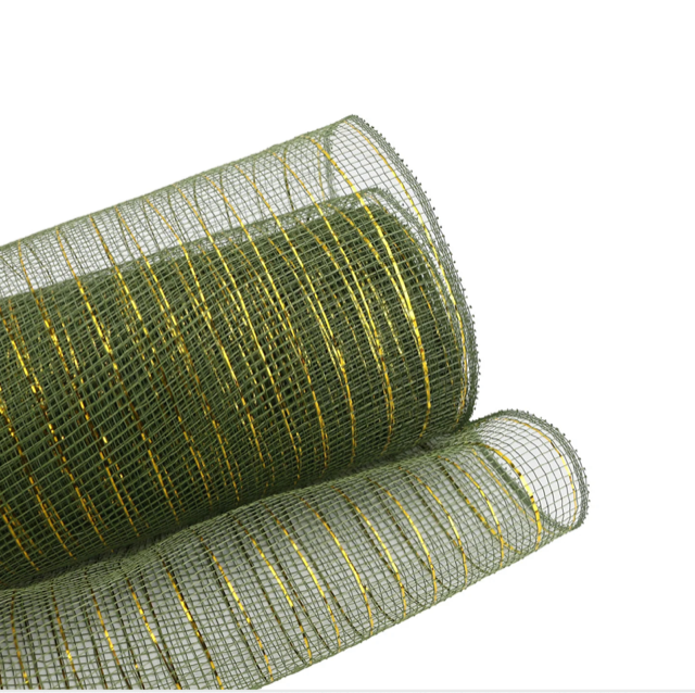 Economy Metallic Deco Mesh 25cm x 9.1m