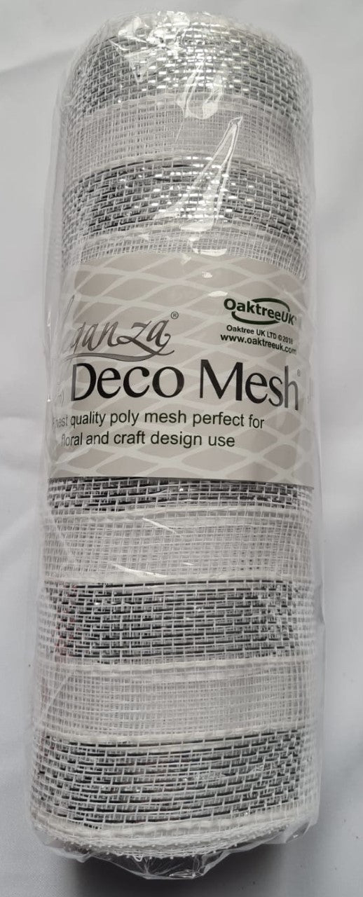 Striped Deco Mesh 10" x 10 yards - Various Colours Available
