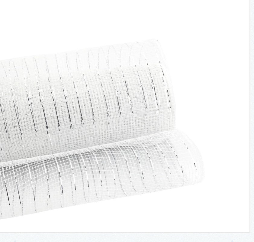 Economy Metallic Deco Mesh 25cm x 9.1m