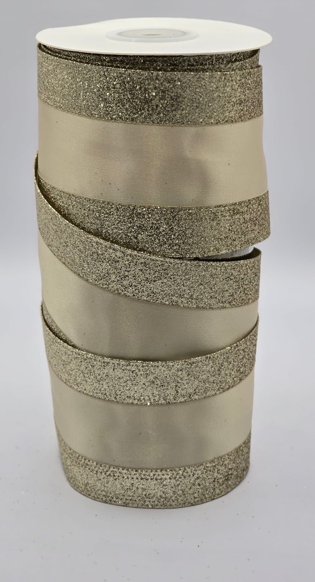 Wired Gold Glitter Edge Ribbon 2.5" x 10 yards