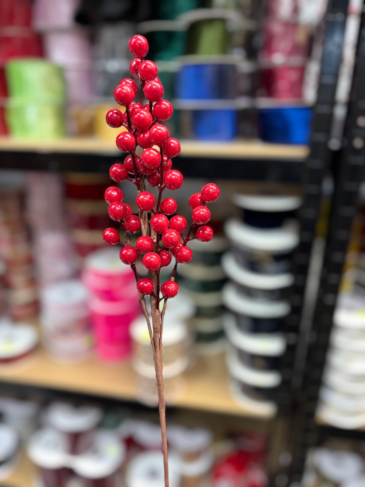 Xmas Red Berries 40cm