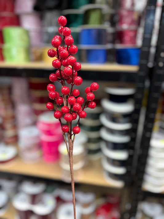 Xmas Red Berries 40cm