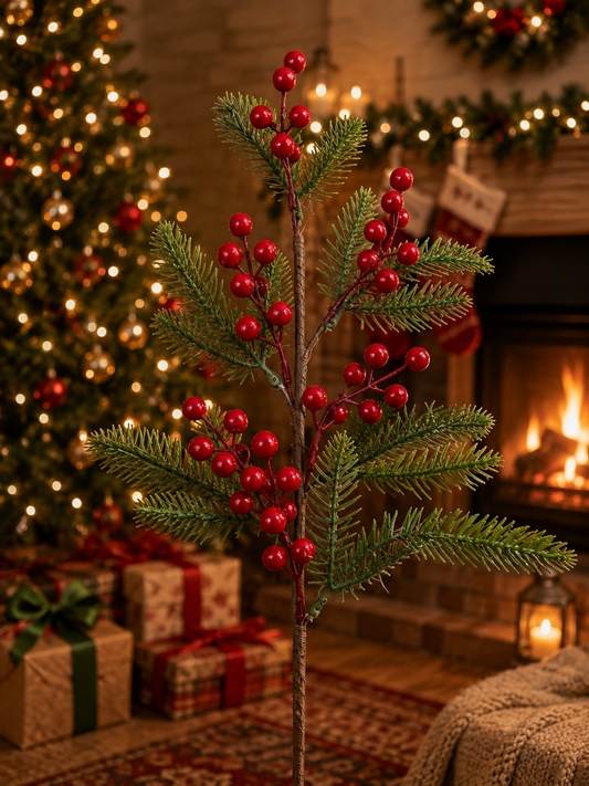 Xmas Pine & Berry Pic 66cm