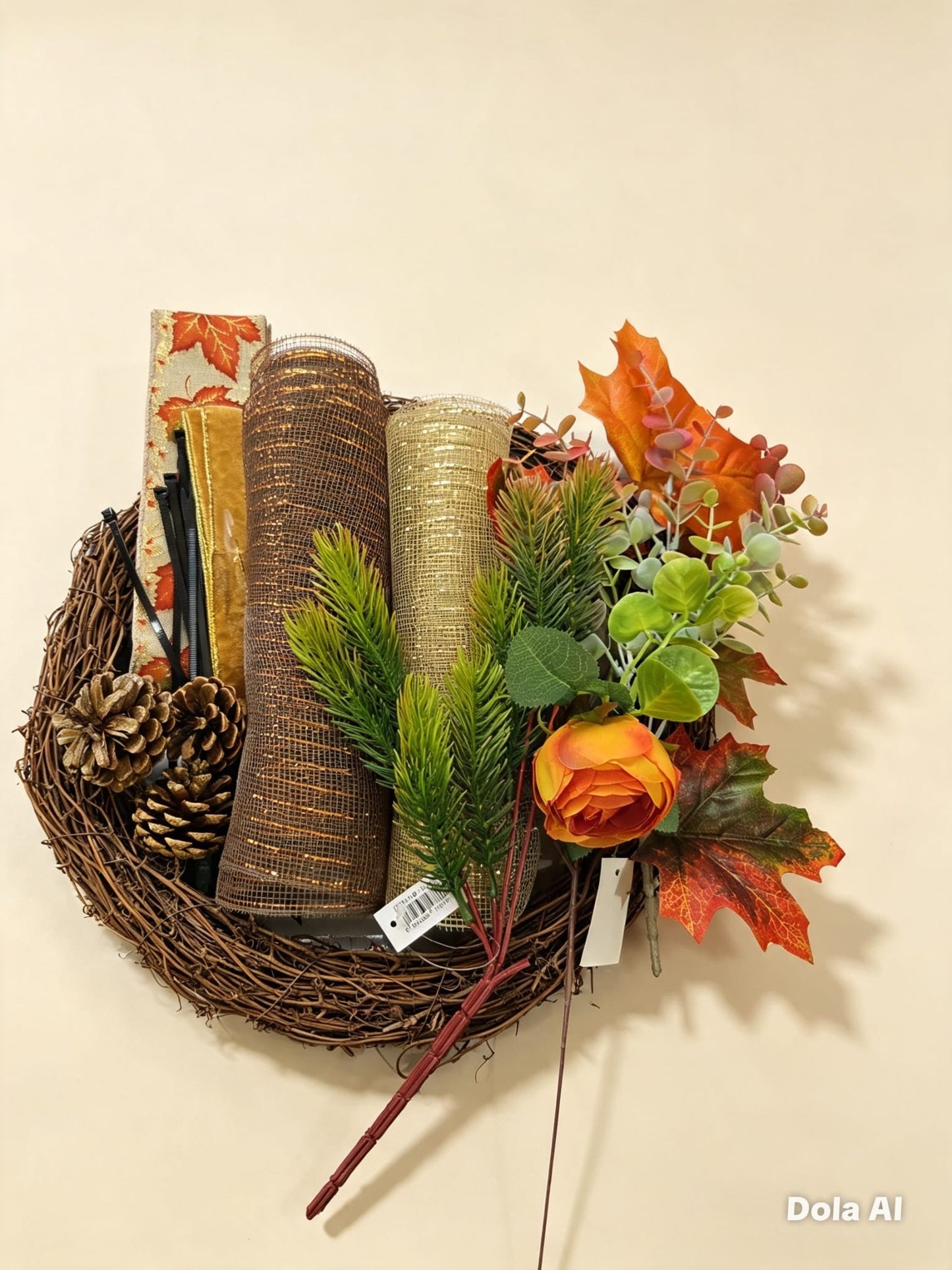 Autumn Wreath Kits on a 35cm base