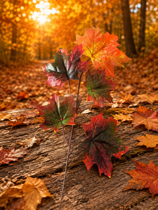 66cm Autumn Maple Leaf Spray