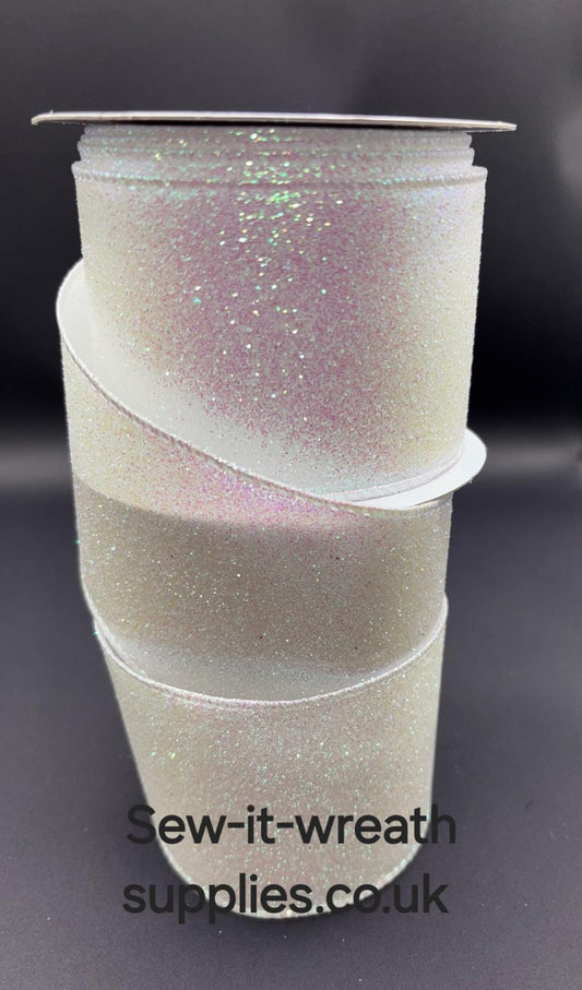 Paper Sparkly Ribbon Sparkly glitter ribbon – sew-it-wreathsupplies.co.uk