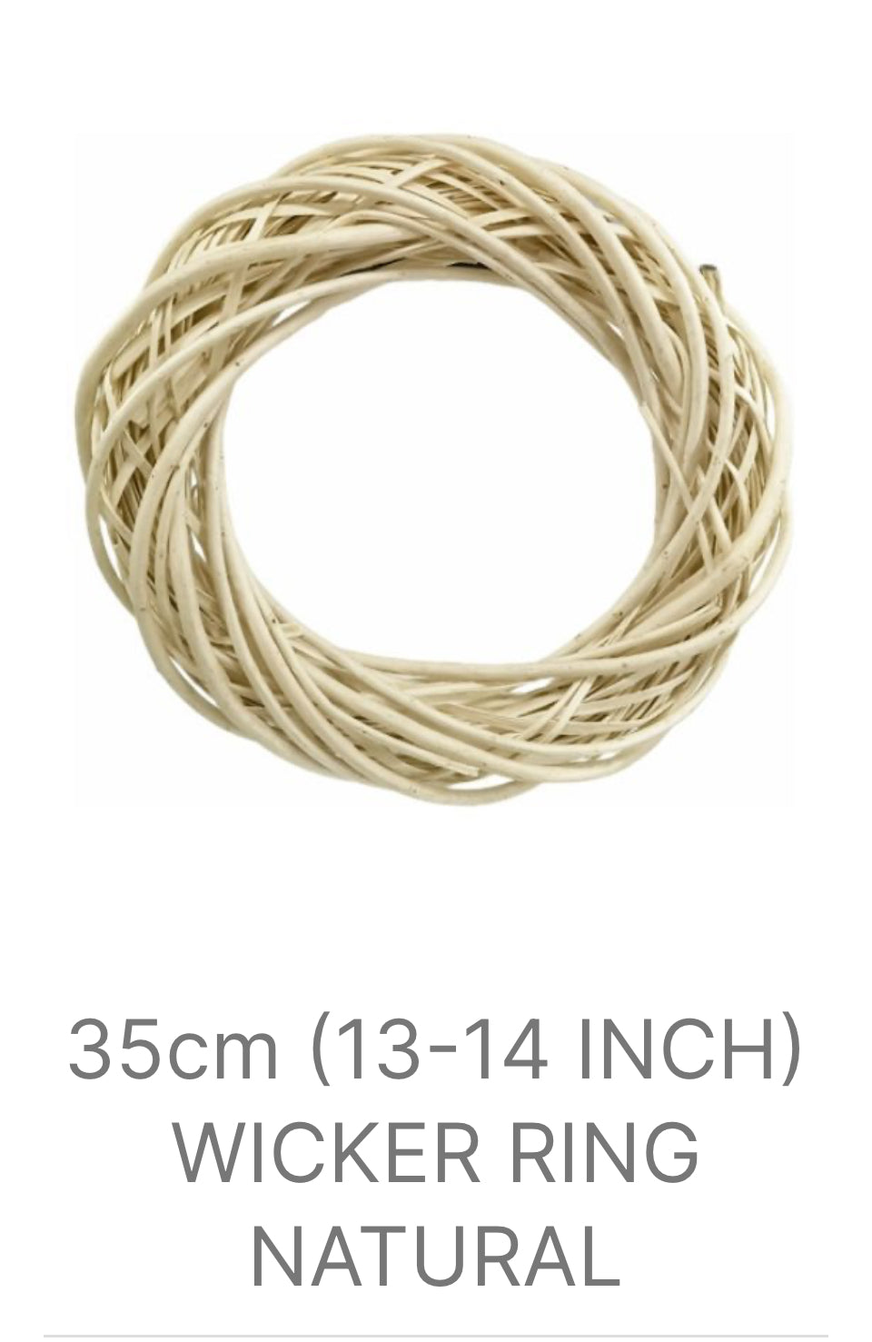 Natural Wicker Wreath