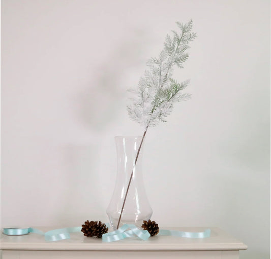 Xmas Snowy Pine Pic Snowy Green 72cm
