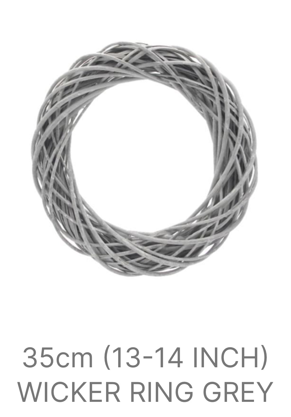 Grey Wicker wreath