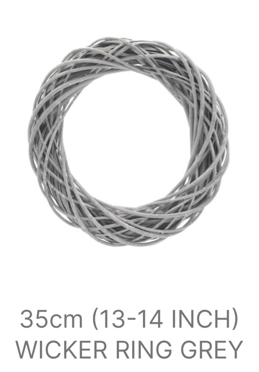Grey Wicker wreath