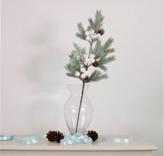 Xmas White Pic 58cm