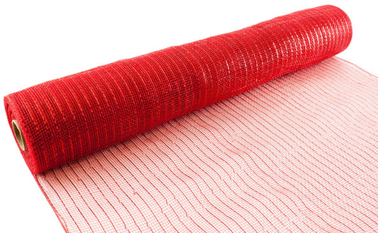 Metallic Red Deco Mesh 53cm x 9.1 mtrs