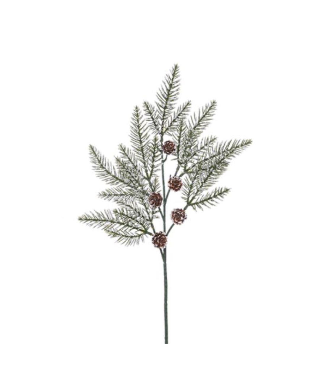 Spruce Spray with Cones and Snow pic 54cm