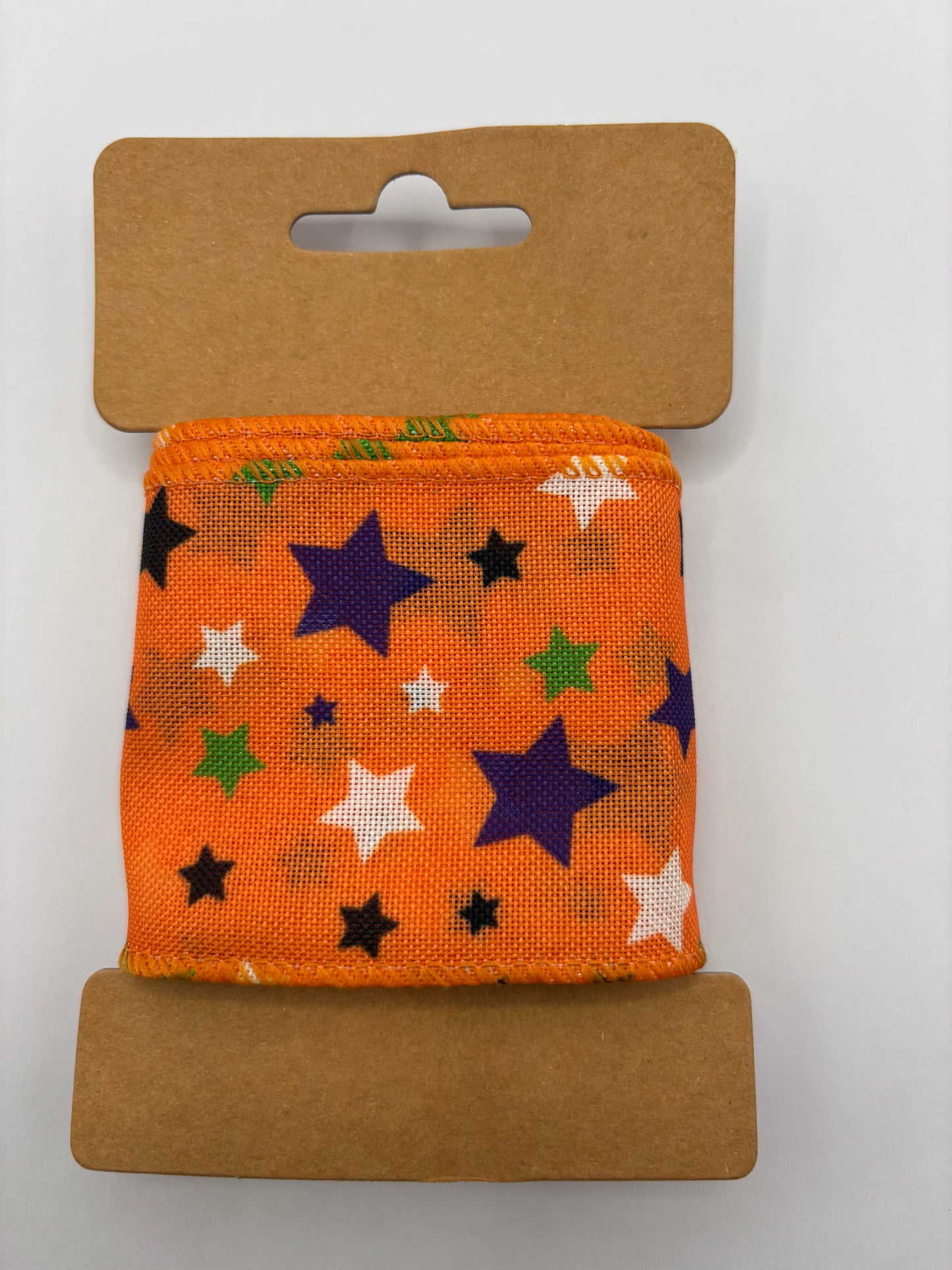 Carded Halloween Star Mix Wired Ribbon