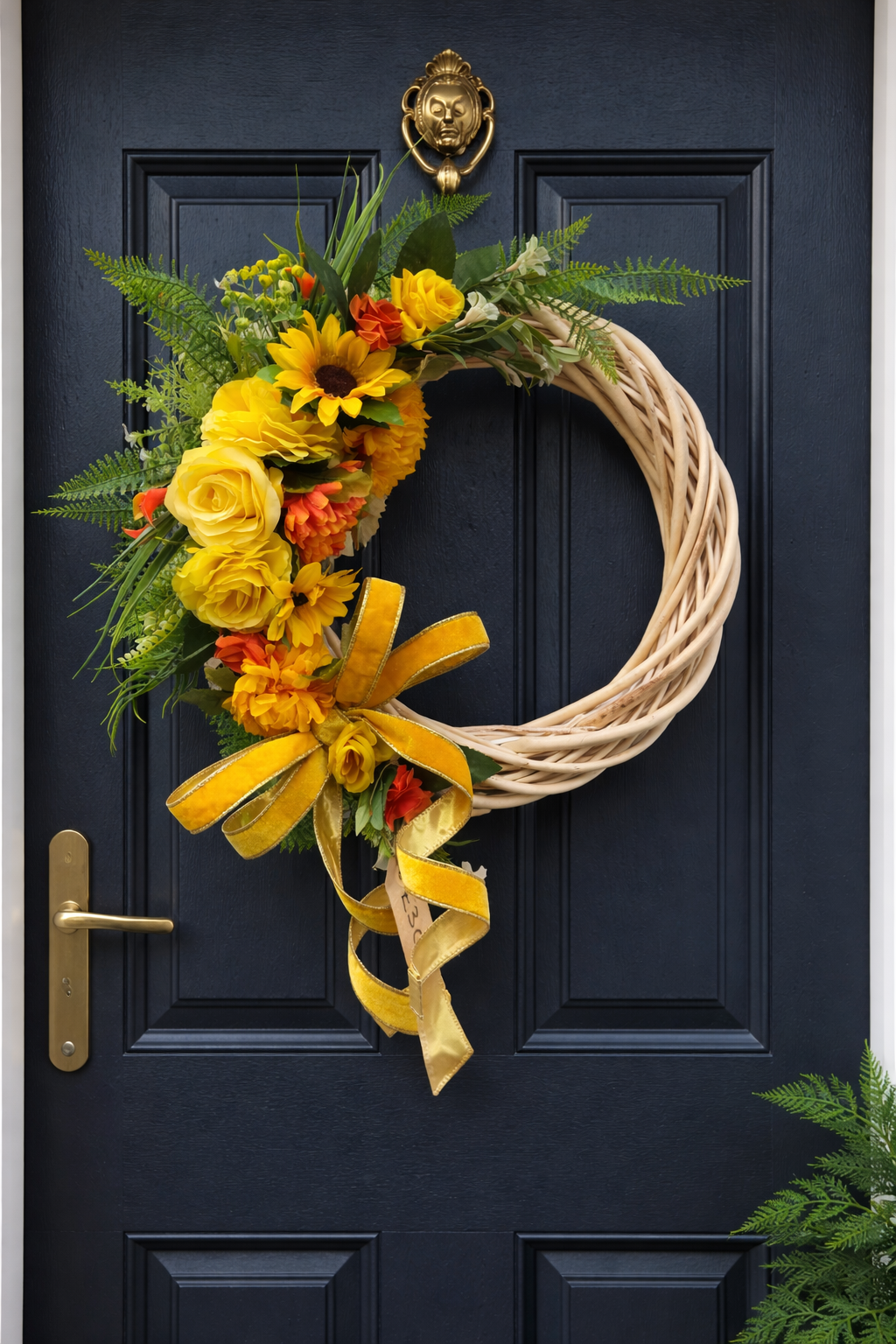 Handmade Wicker Wreath - £30
