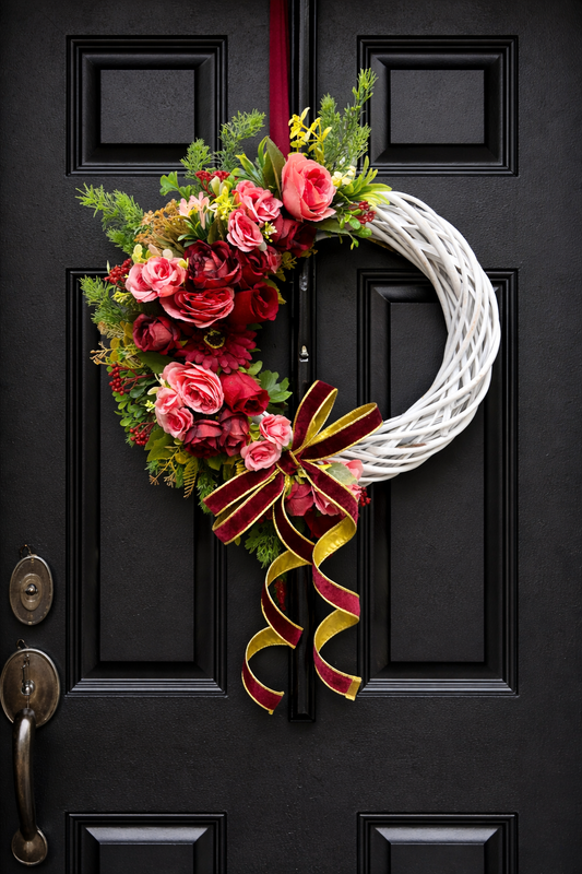 Handmade Wicker Wreath - £30