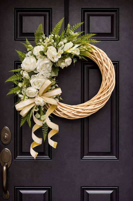 Handmade Wicker Wreath - £30