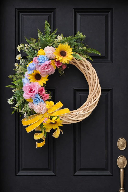 Handmade Wicker Wreath - £30