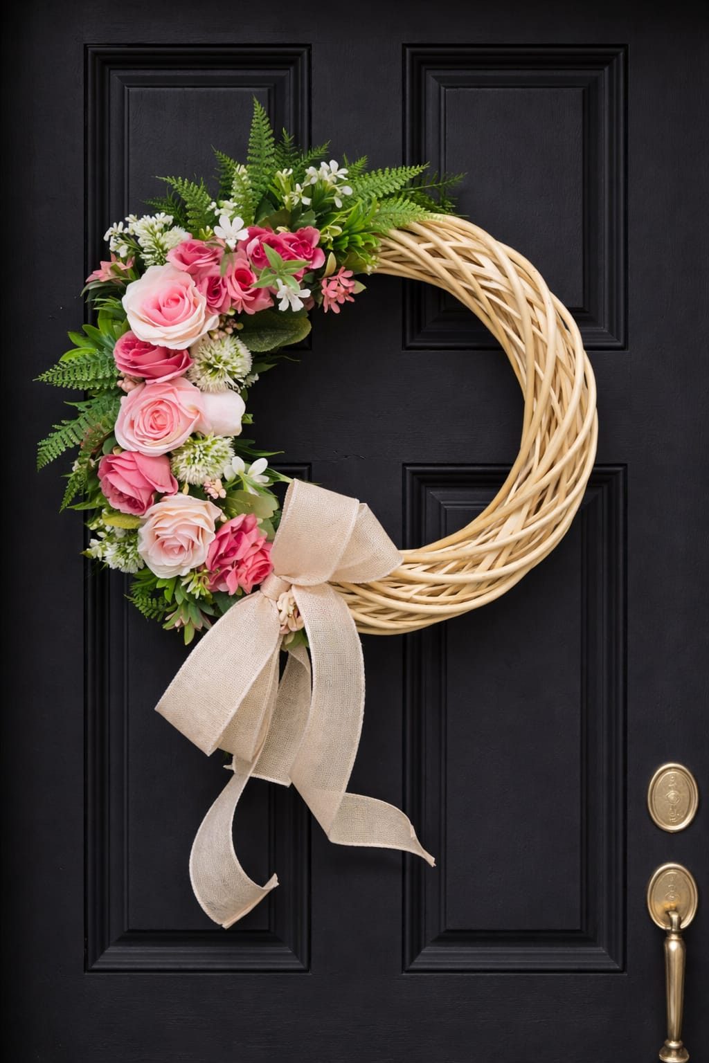 Handmade Wicker Wreath - £30