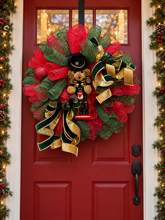 Wreath Kits - Teddy Bear Nutcracker