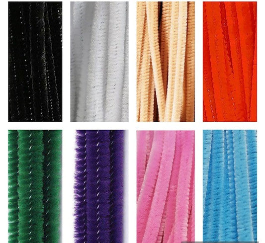 Pipe cleaners 12" x 6mm Available in various colours - Pack of 100