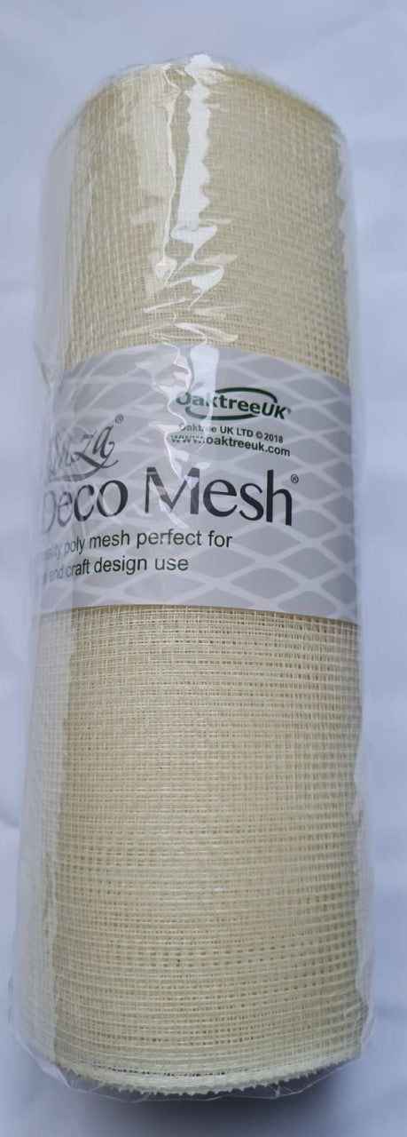 Plain Deco Mesh 10" x 10 yards available in various colours