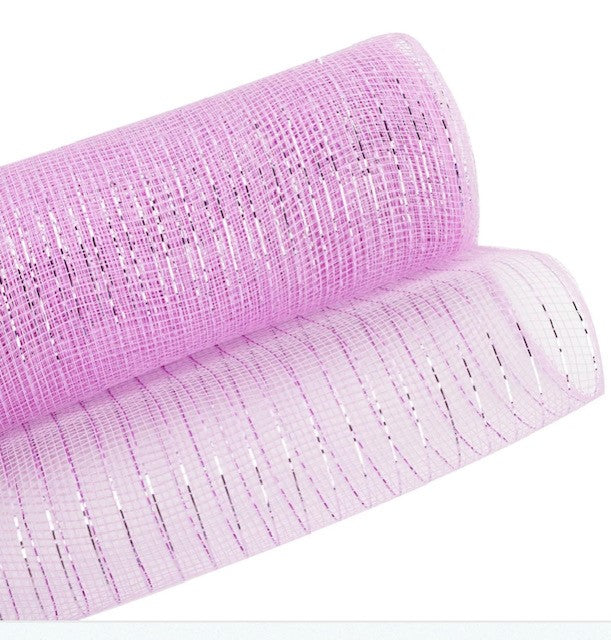 Economy Metallic Deco Mesh 25cm x 9.1m