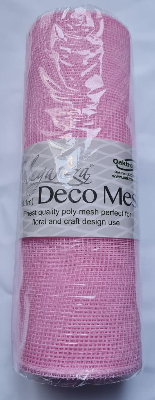 Plain Deco Mesh 10" x 10 yards available in various colours
