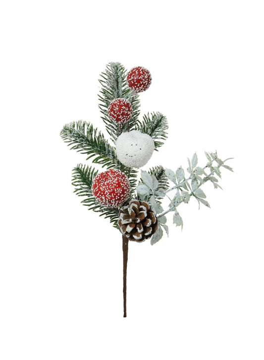 Xmas Small Mixed Texture Fruit pic 33cm