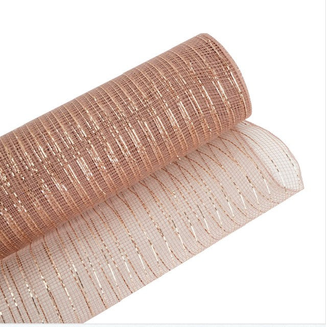 Economy Metallic Deco Mesh 25cm x 9.1m